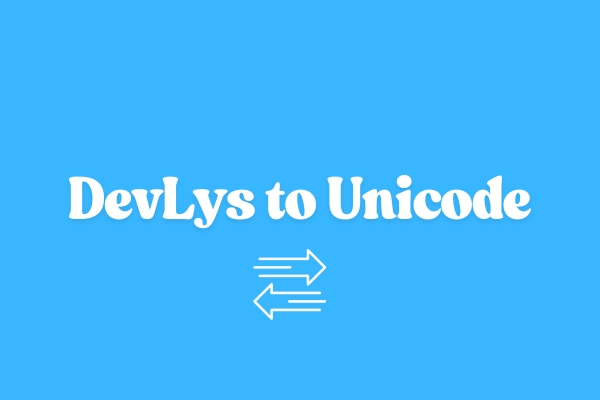 DevLys to Unicode Concept