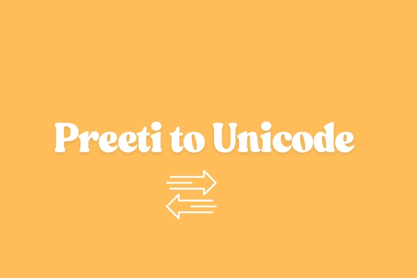Preeti to Unicode Concept